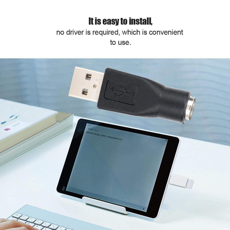 ASHATA PS-2 to USB,5PCS USB Male to for PS/2 Female Adapter Converter for Keyboard Mouse with for PS/2 Interface,PS/2 Male Converter Changer Adapter Small and Portable