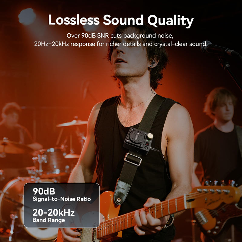 Retekess TA101 Wireless in Ear Monitor System,IEM System | for Singers, Small Stages, Band Rehearsals, Church, Studio, Stereo/Mono, Low Latency,8 Channels 1 Transmitter and 1 Receiver