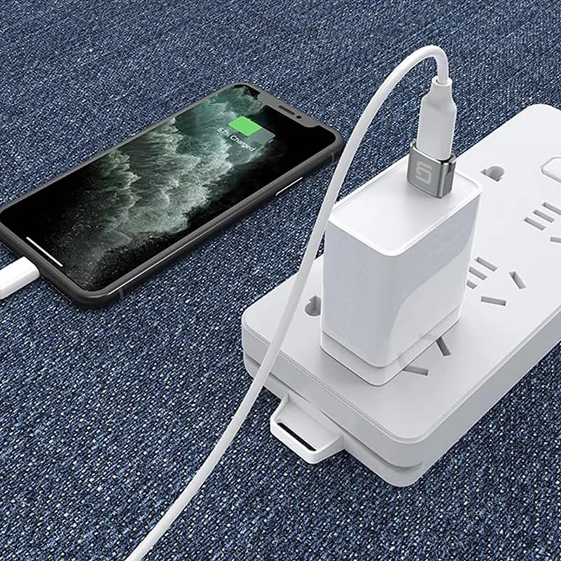 USB to USB C Adapter 2 Pack USB C Female to A Male OTG Charger Type 2.0 Power with Ultra Compact and USB C Cable (20Gbps) SuperSpeed 100W Power Dual 4k or Single 5k @60hz Display 6.6ft