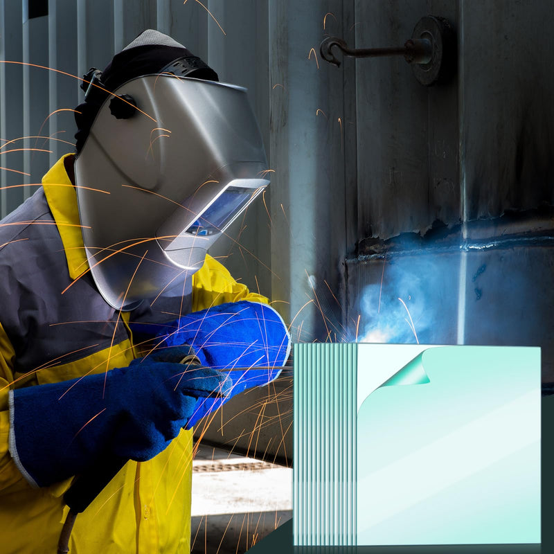 [AUSTRALIA] - 30 Pcs 4.5" x 3.94" Clear Welding Lens 0.04" Thick Welding Cap Hood Clear Lenses Replacement Transparent Universal Helmet Accessories Top Protection for Protecting Eyes 4.5 x 3.94" 30 
