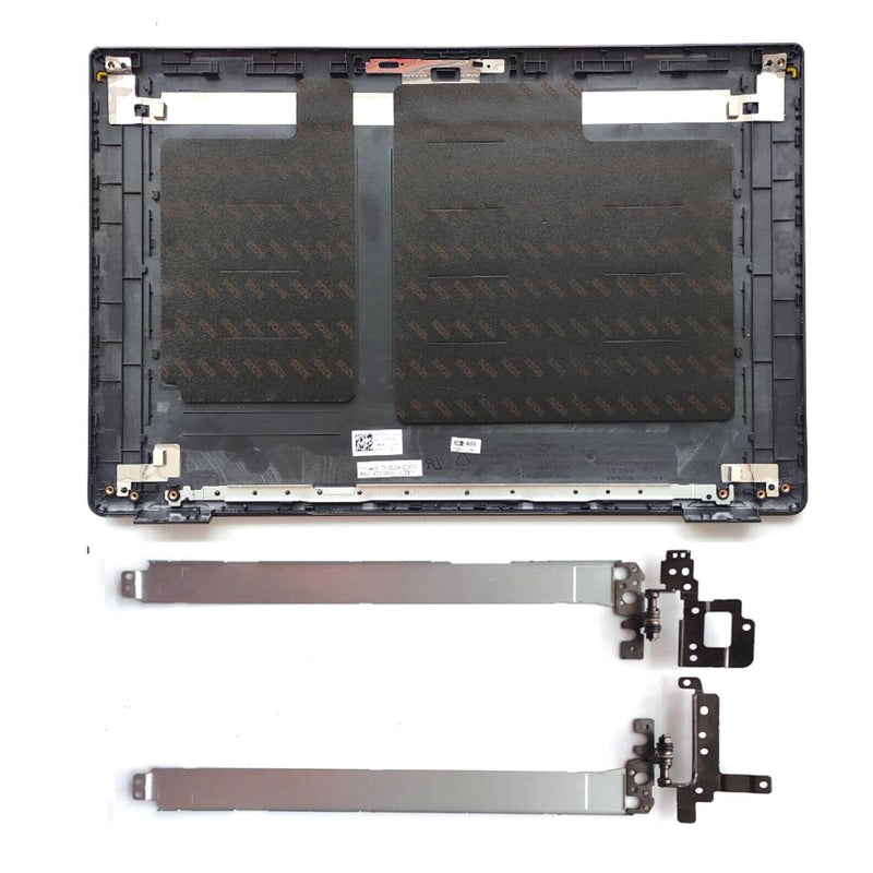 Replacement Laptop LCD Back Rear Top Lid with Hinges for Dell Latitude 15 3520 E3520 017XCF 17XCF Black