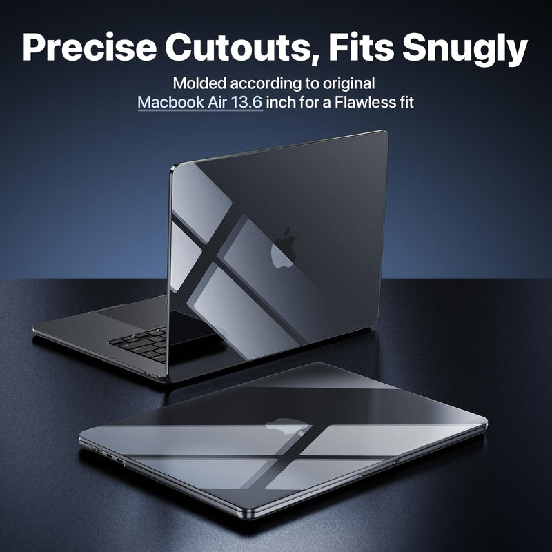 for MacBook Air 13.6 inch Case M3 M2 2024-2022, Model A3113 A2681 [100% Ultra Clear] [Outshine Bare Beauty] Hard Shell Protective Cover for MacBook Air M2 13 inch Case - Crystal Clear