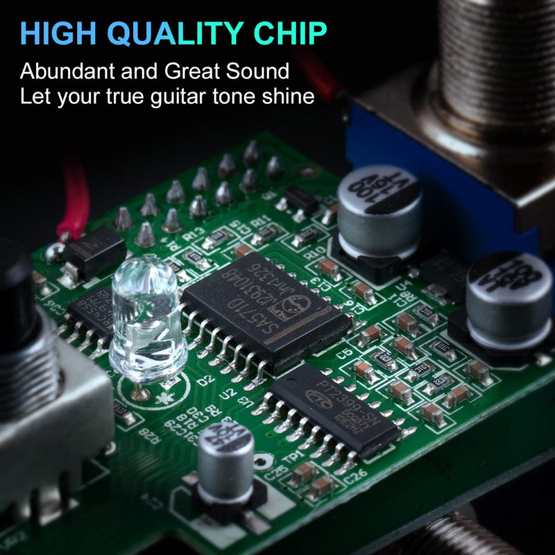 Kmise ABY Pedal,Box Line Selector AB Switch,Electric Guitar Effects Pedal Mini Single Type DC 9V True Bypass