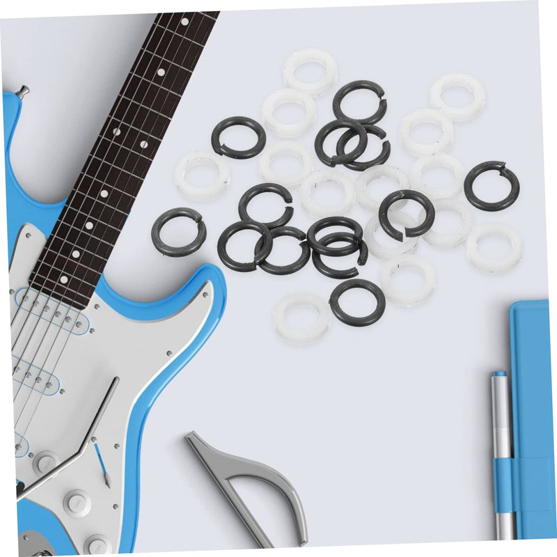 [AUSTRALIA] - Guitar Tuner Washer Replacement Double Layer Plastic and Metal Gaskets Acoustic Electric Guitar Tuning Peg Spacer 0.27X0.27X0.03In Easy Installation 