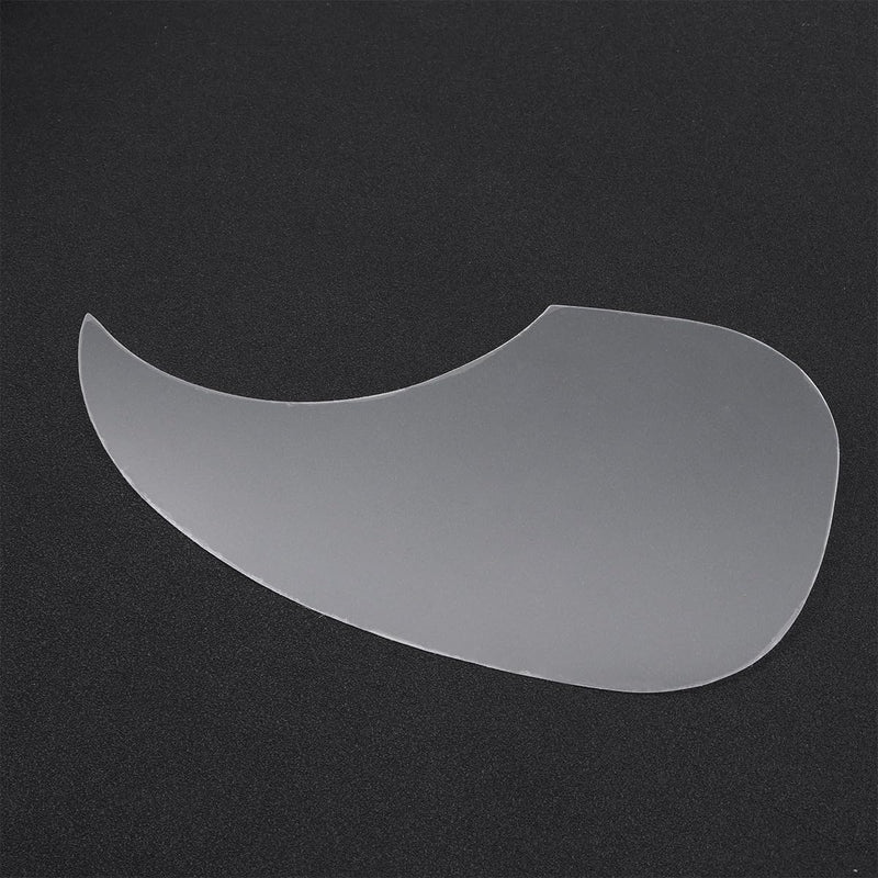 Healifty Guitar Pickguard Clear Plastic Water Drop Shape Pickup Pickguard Scratch Plate for 40-41 Inch Folk Acoustic Electric Guitar (White)