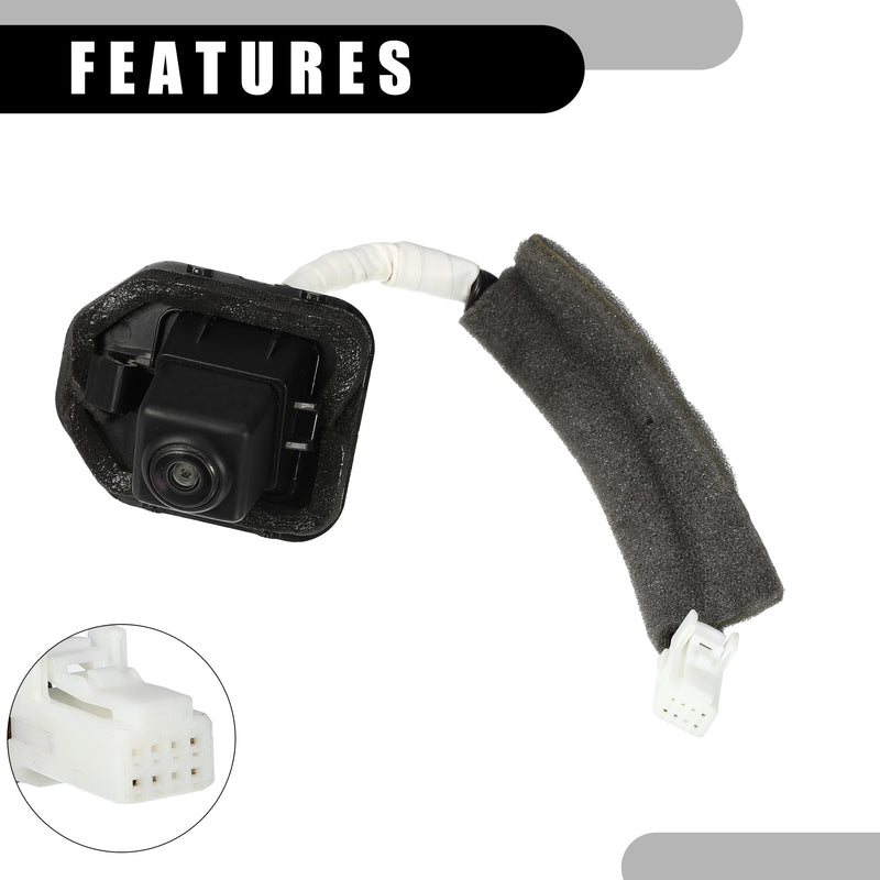 Rear View Back Up Camera No.28442-3TA0B - Car Rear Park Assist Reverse Camera - for Nissan Altima 2013-2015 Plastic Black - 1 Pc