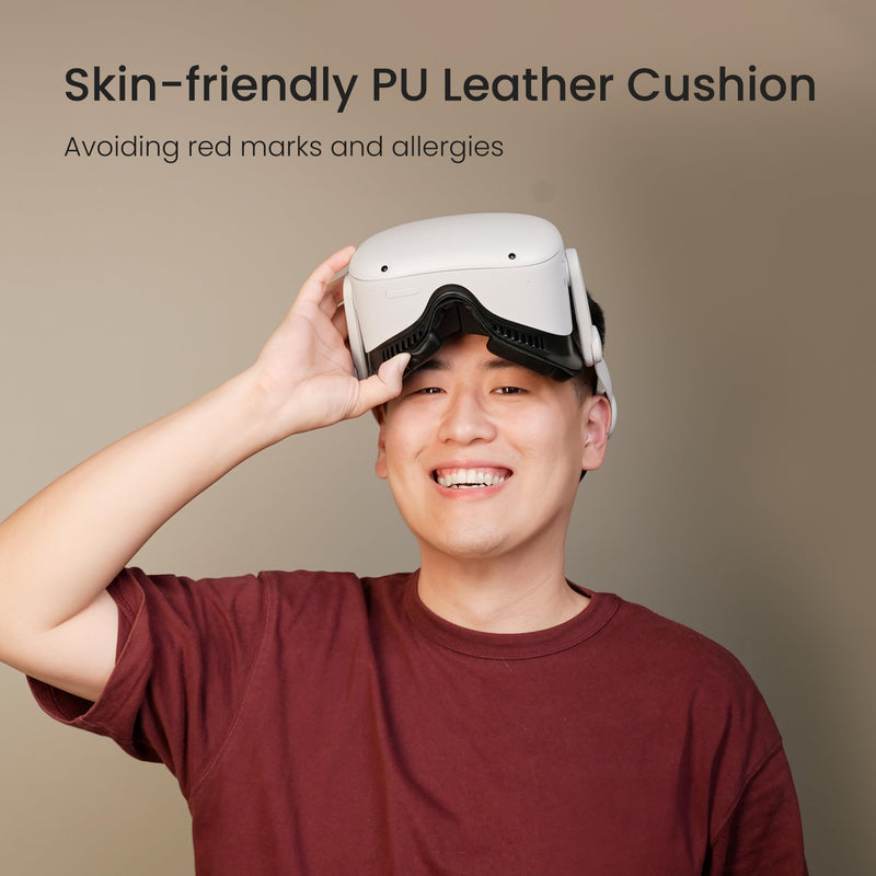 KIWI design Comfort Face Cushion Pad Compatible with Quest 2 Accessories, Breathable Facial Interface and Glasses Spacer