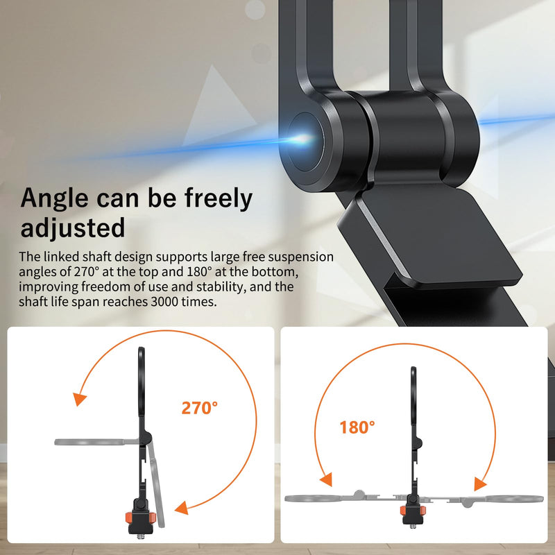 [AUSTRALIA] - VRIG Phone Tripod Mount for MagSafe, Aluminum Magnetic Tripods Phone Mount Adapter with 1/4” Screw Thread & 3/8" for Magsafe Phone Adapter Compatible with iPhone 16 15 14 13 12 Series 