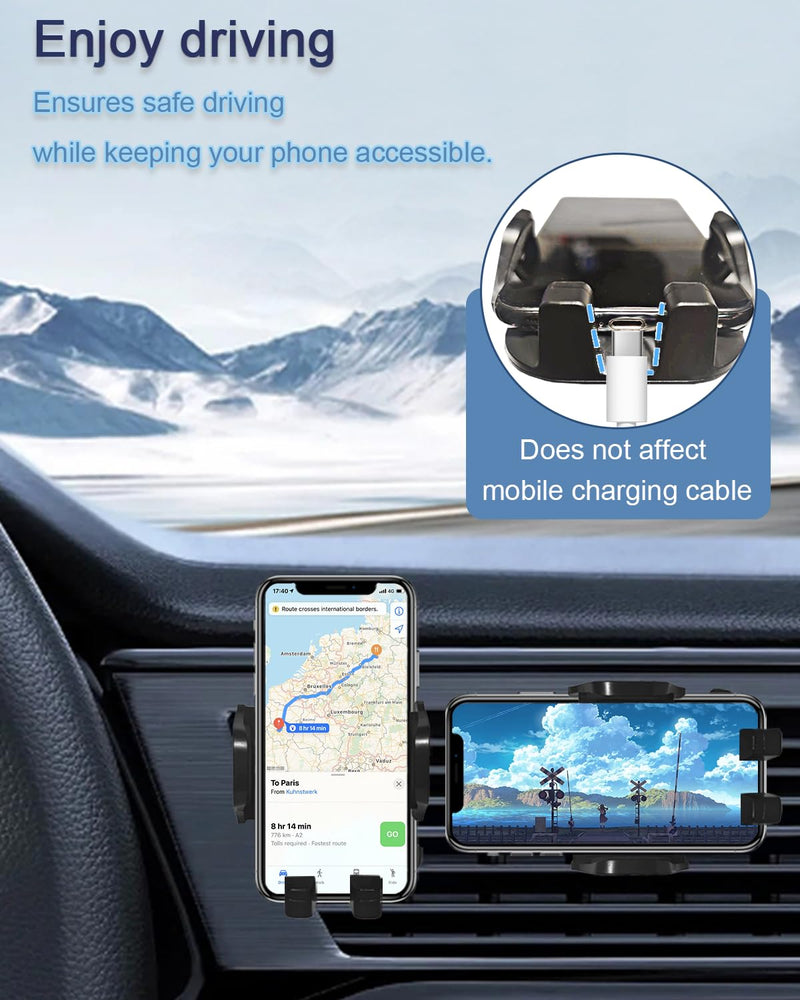 oricarmes Jeep Renegade Phone Holder for Jeep Renegade Accessories 2023 2024 Custom Fit for Renegade Phone Mount 2015-present Compatible for All Cell Phones