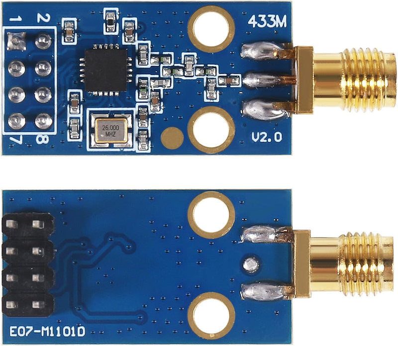 2PCS CC1101 Wireless Module with SMA Antenna Wireless Transceiver Module 315/433/868/915MHZ