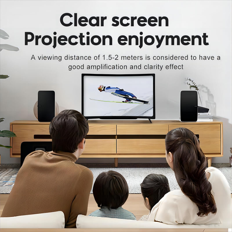 Screen Magnifier for Cell Phone, 14" Curved Phone Magnifying Screen Upgraded HD 3D Phone Screen Amplifier Phone Stand with Screen Enlarger Compatible with All Smartphones for Movies Videos 14 Inch