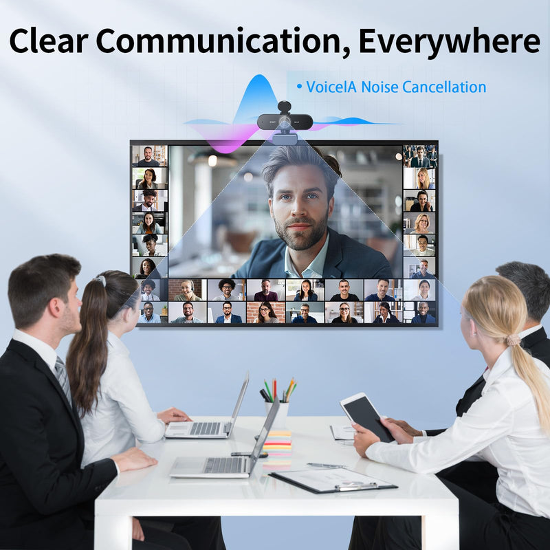 EMEET NOVA 4K Webcam for PC, Ultra 4K HD, PDAF Autofocus, Dual Omni Mics | 73° FOV, Auto Light Correction, USB-A, Privacy Cover, Ideal for High-End Business Meetings&Live Streaming 4K PDAF Focus 2 Mics