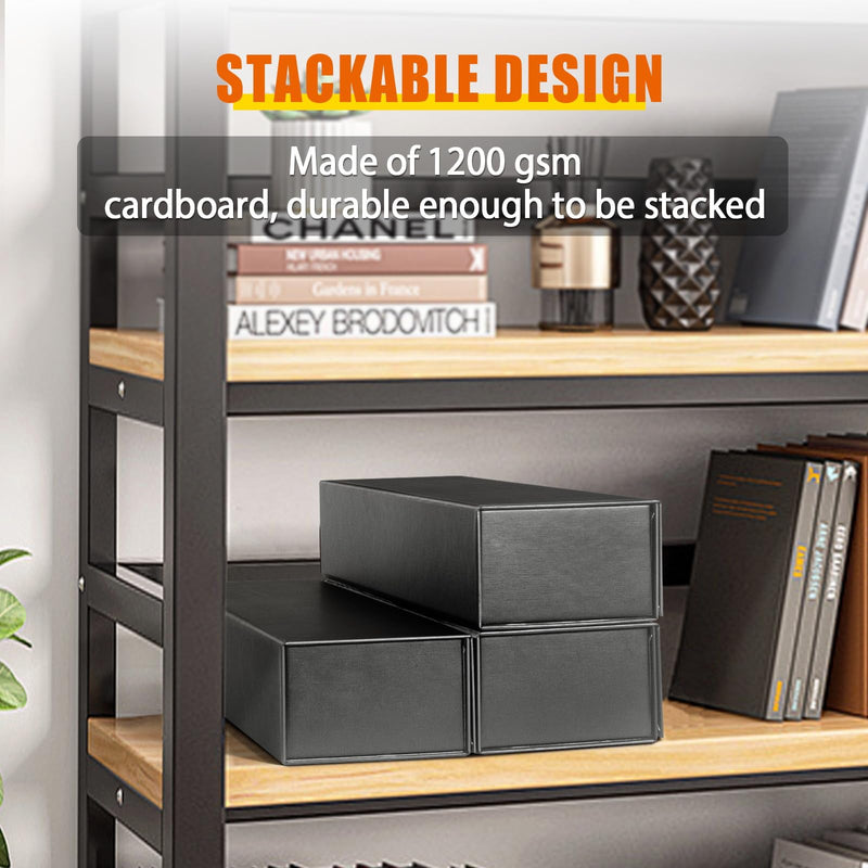 tutata Cassette Tape Storage Box, Cassette Tape Holder 14.25 x 4.5 x 3 Inch, Store Up to 20 Cassette Cases – 1 Pack