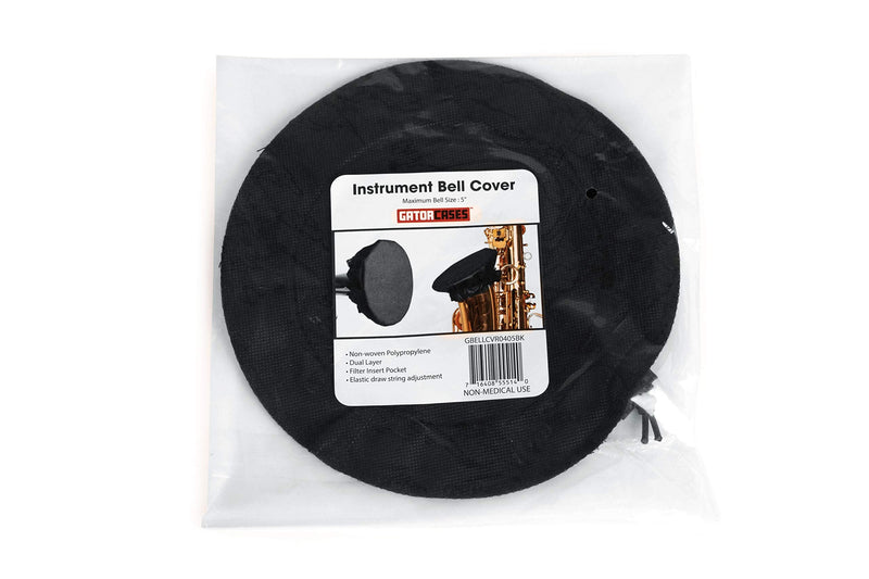 Gator GBELLCVR2426BK - 24-26 inch Bell Cover with MERV 13 Filter - Black 24 to26-Inches
