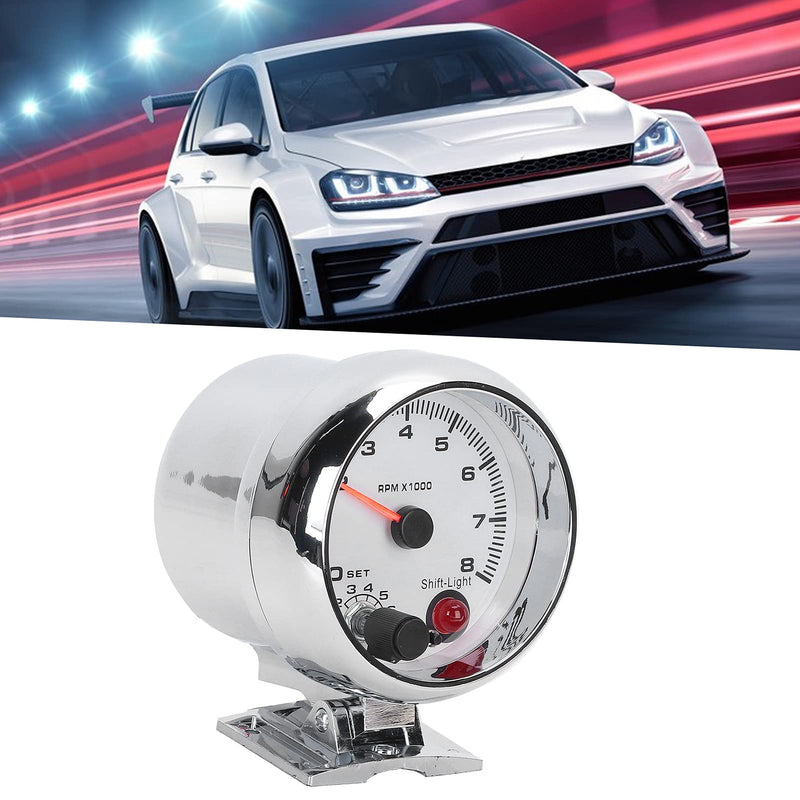 [AUSTRALIA] - Electrical Tachometer 3.75In 0-8000 Rpm 7 Color Background Lights For 4/6/8 Cylinder 12V Gasoline Powered Vehicles 