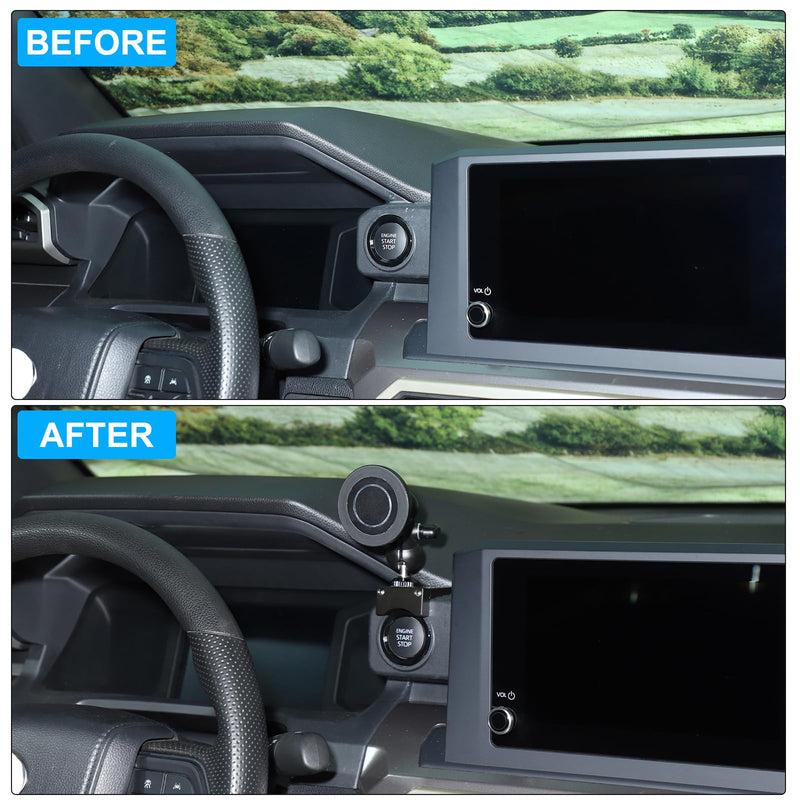 TOYCIDFG Magnetic Phone Holder Rotatable Compatible with Toyota Tacoma 2024 2025 2026, Dashboard Start Button Upon Attached Car Phone Mounted Accessories (Magnetic Holder) Magnetic Holder