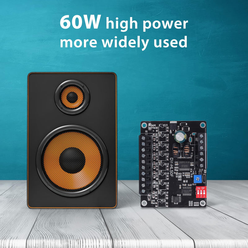 60W Voice Playback Module, PEMENOL DC 9-24V High Power Music Player Mp3 Trigger Amplifier 64Mbit Flash Storage Sound Board Support Sound and Light Alarm Present Electronics DIY 60W Biult-in Storage