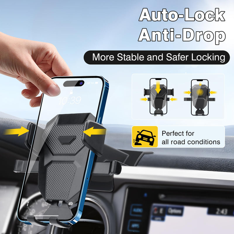 Sunsdrew Car Phone Holder for 2016-2023 Toyota Tacoma 3rd Gen. Auto Accessories,Adjustable Air Vent Mount Holder, Ultra Stable Phone Stand for All Phones 16-23 Tacoma Air Vent