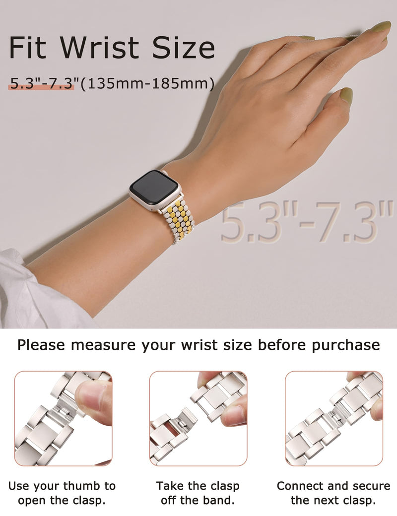 Minyee 2 Packs Band Compatible with Apple Watch Band Women 42/46/38/40/41/44/45/49mm, Celtic Knot Silicone Band & Dressy Honeycomb Pretty Adjustable Metal Designer Classy Wristband