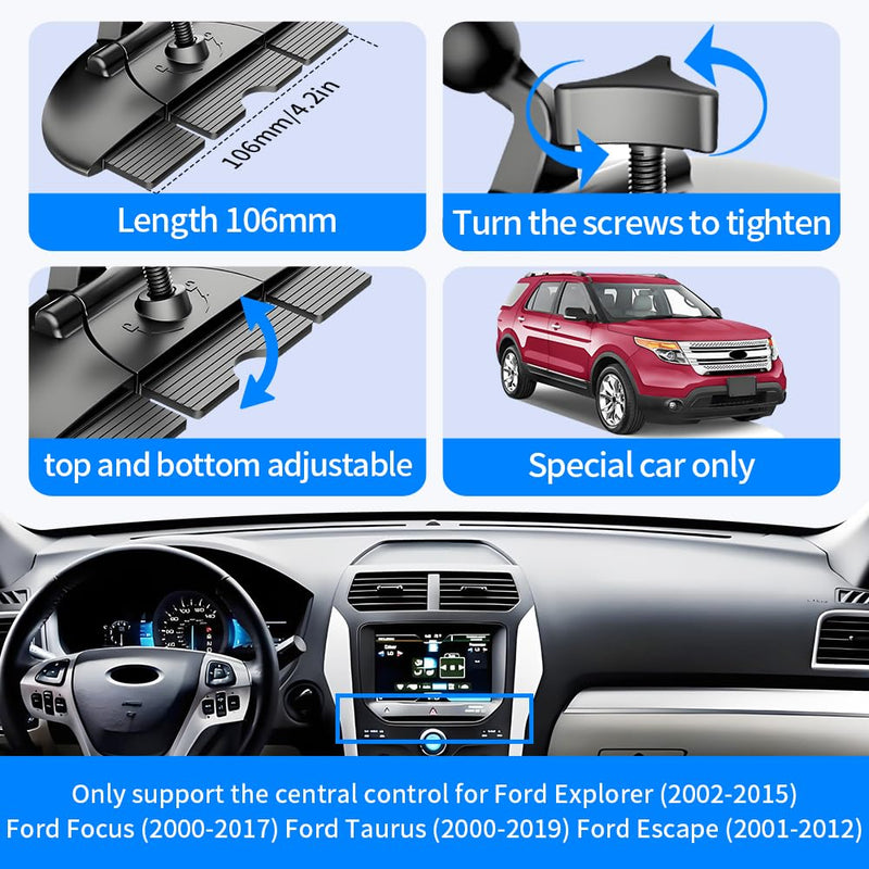 Car Phone Mount Holder For Ford Explorer 2002-2015， Focus 2000-2017，Taurus 2000-2019，Escape 2001-2012 Auto Accessories Navigation Bracket Interior CD Slot Mount Decoration dash board Mobile Cell case