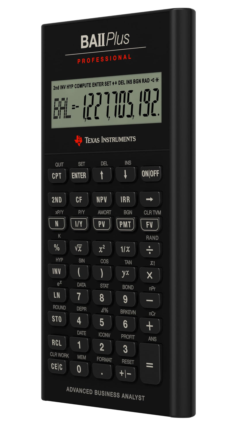 BA II Plus Professional Financial Calculator Texas Instruments | Advanced financial calculator; Powerful computation functions