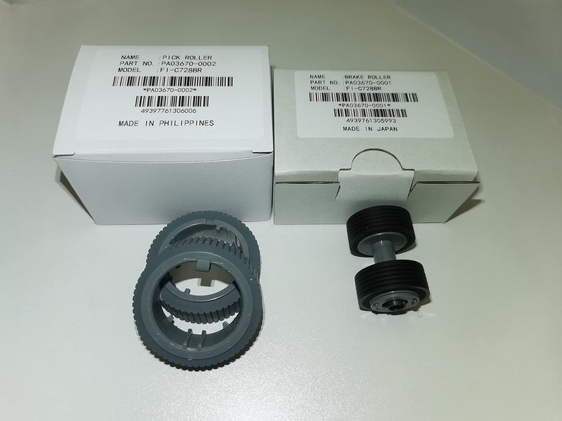 1set PA03670-0001 PA03670-0002 Consumable Kit Brake Roller Pickup Roller for Fujitsu fi-7160 fi-7260 fi-7140 fi-7240 fi-7180 fi-7280 fi-7300NX Scanner Brake Roller High Quality