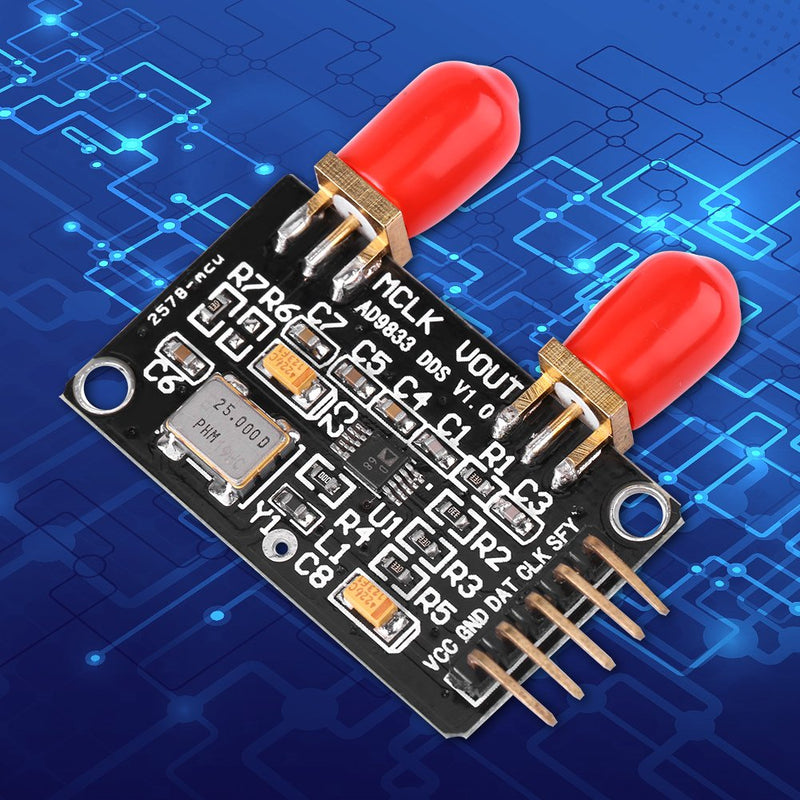 DDS Signal Generator Module AD9833 0MHz to 12.5MHz Square/Triangle/Sine Power Supply: 2.3V to 5.5V
