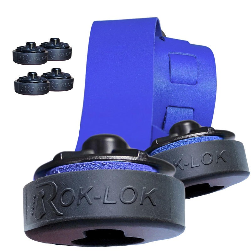 Rok-Lok PRO Guitar Strap Lock 2 PACK- Universal Strap Lock Sets with Anti-Scratch Coating for Electric, Acoustic & Bass Guitars- Guitar Locks with Rubberized Protection- No Mods, No Tools Needed PRO 2-Pack