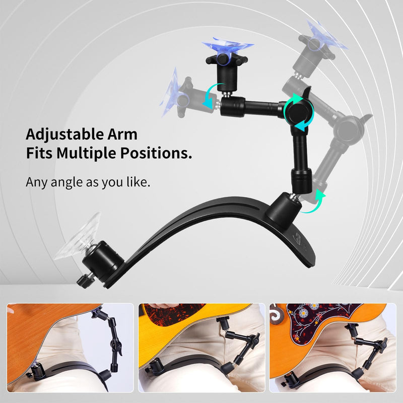 [AUSTRALIA] - GUITTO Guitar Balance Support - Classical Guitar Support Foot Stool, Ergonomic Design, Quick Adjustment (Lock) Angle, Suitable for Acoustic Guitars with a smooth paint(lacquer) finish GGR-01 