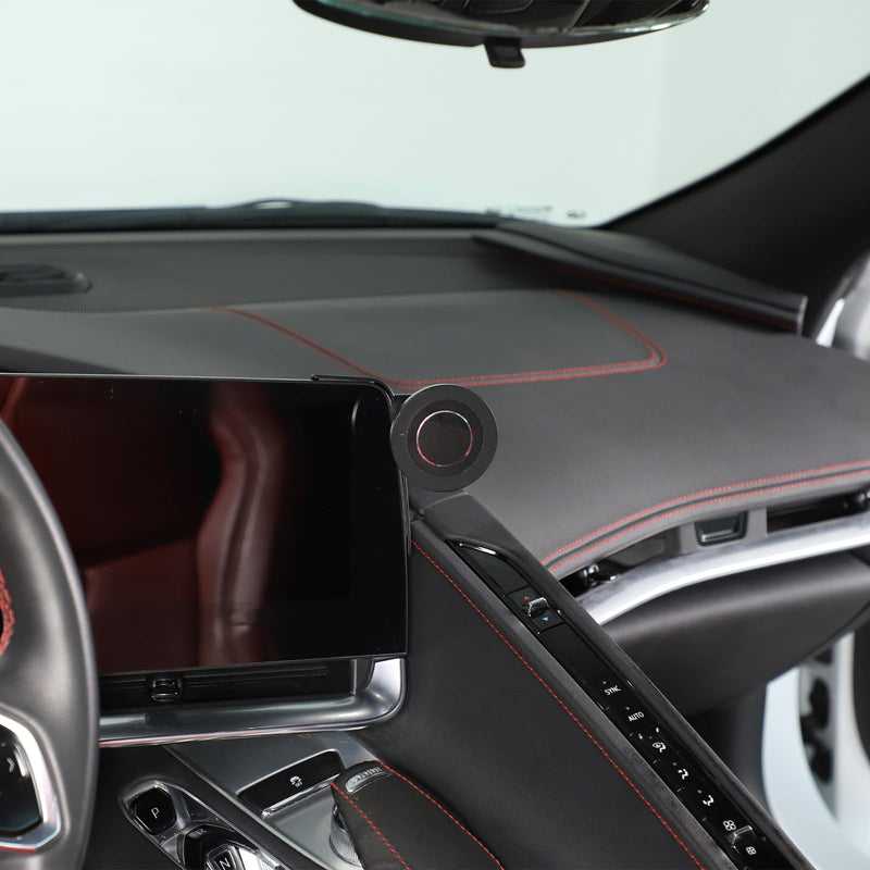 TOYCIDFG Magnetic Phone Holder Rotatable for Chevrolet C8 Corvette 2020-2025, Dashboard Center Console Attached Car Phone Mounted Accessories (Screen Attached)