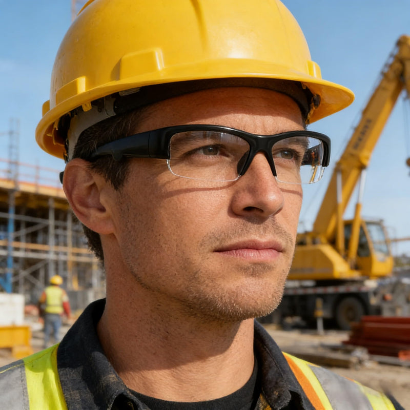 Bluetooth Smart Glasses with Open Ear Audio, Voice Control, Built-in Speaker,(Clear Lens)