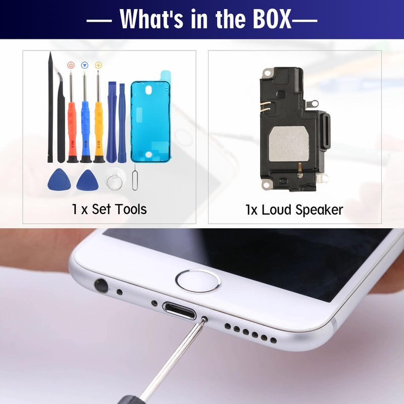 YWLRONG for iPhone 12 Pro Max Loud Speaker Replacement for iPhone 12 Pro Max Loudspeaker 12 Pro Max Ringer Speaker Buzzer Assembly withTools