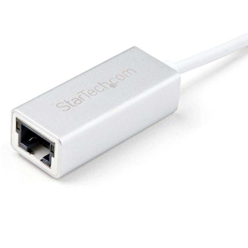 StarTech.com USB 3.0 to Gigabit Network Adapter - Silver - Sleek Aluminum Design for MacBook, Chromebook or Tablet - Native Driver Support (USB31000SA), Standard