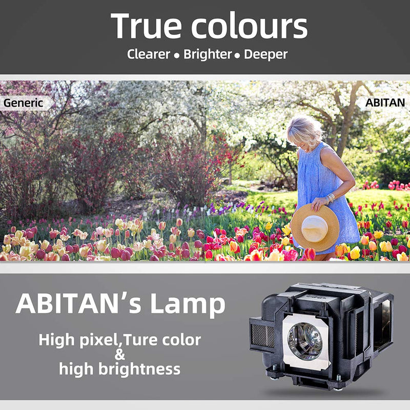 ABITAN ELPLP78 / V13H010L78 Replacement Projector Lamp for ELPLP78 for Epson EX7220 EX7230 EX5220 EX7235 EX6220 EX3220 EX5230 TW5200 TW410 VS230 VS335W VS330 EB-S18 EH-TW5200 Projector with Housing…