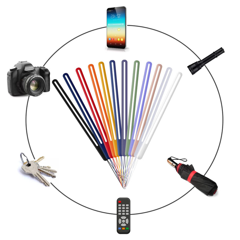 Cobee Hand Wrist Strap Lanyard, 12 Pcs Silicone Phone Lanyard Straps Cell Phone Wrist Lanyard Strap Colorful Wrist Lanyard for Universal Mobile Phone USB Drive Keychains Wallet Mp3 Mp4 Cameras Badge