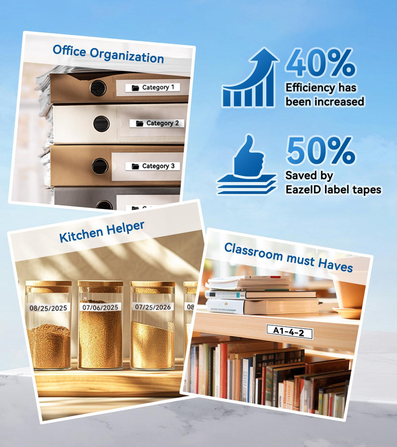 12mm 0.47 Laminated White Label Tape Relpacement for TZe-231 TZ-231 Brother Label Maker Tape, BZ Black on White Label Tape Compatible with Brother P Touch Label Maker PT-D210 PT-H110 PT-D220, 4 Pack