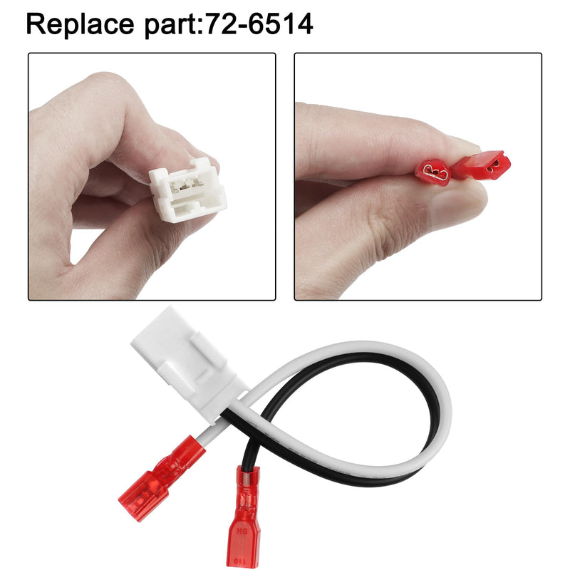 MEIRIYFA 72-6514 Speaker Wiring Harness Connector,72-6514 - Door Speaker Replacement Speaker Wire Harness for Jeep Dodge Chrysler Models Front Rear Door Speaker Wiring Harness Adapter-4 PCS