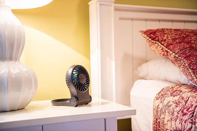 Treva 3.5 Inch Portable Desk Fan with USB Port - Small, Compact, Powerful Airflow, AC Adapter Included 1 PACK USB FAN