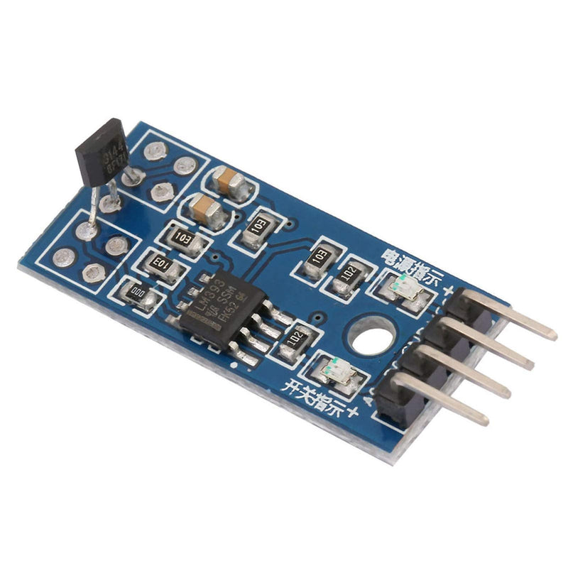 Hall Sensor Switch, Pack of 5 Hall Effect Magnetic Sensor Module 3144E Effect Sensor Switching Speed Counting Sensor Magnetic Detector