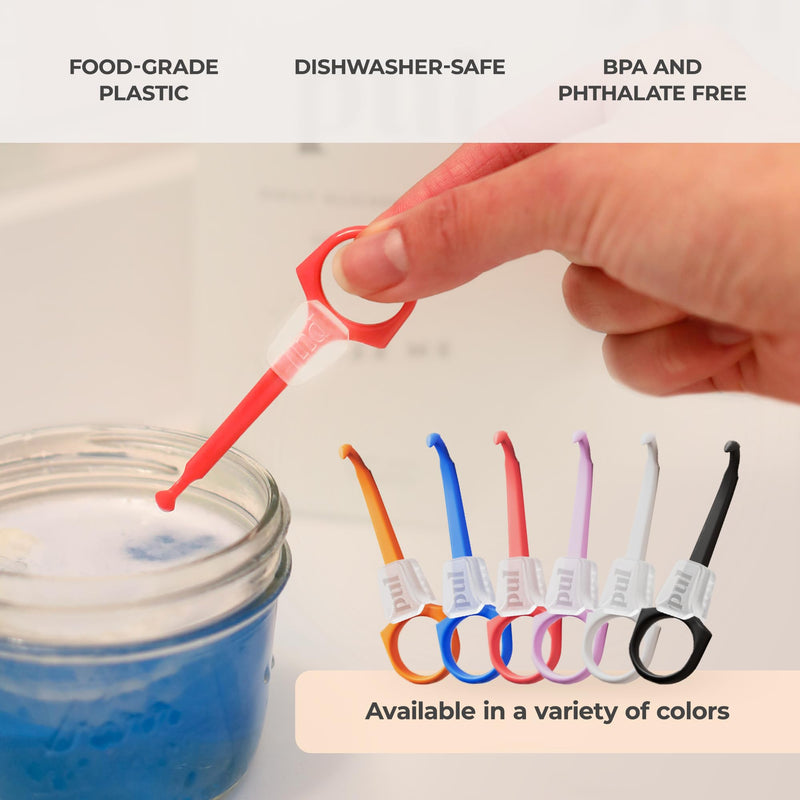 [AUSTRALIA] - PUL Pack of 2 2-in-1 Invisalign Chewies and Aligner Removal Tool for Clear Aligners, Retainers and Trays - Reusable Invisalign Accessory with Chewy and Remover Hook - Travel Size Seating Tool - Purple 2 Pack 