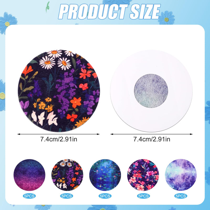 25pcs Sensor Covers Patch, Waterproof Non-Woven Fabric Sensor Overpatch for Libre 2 or Libre 3 CGM