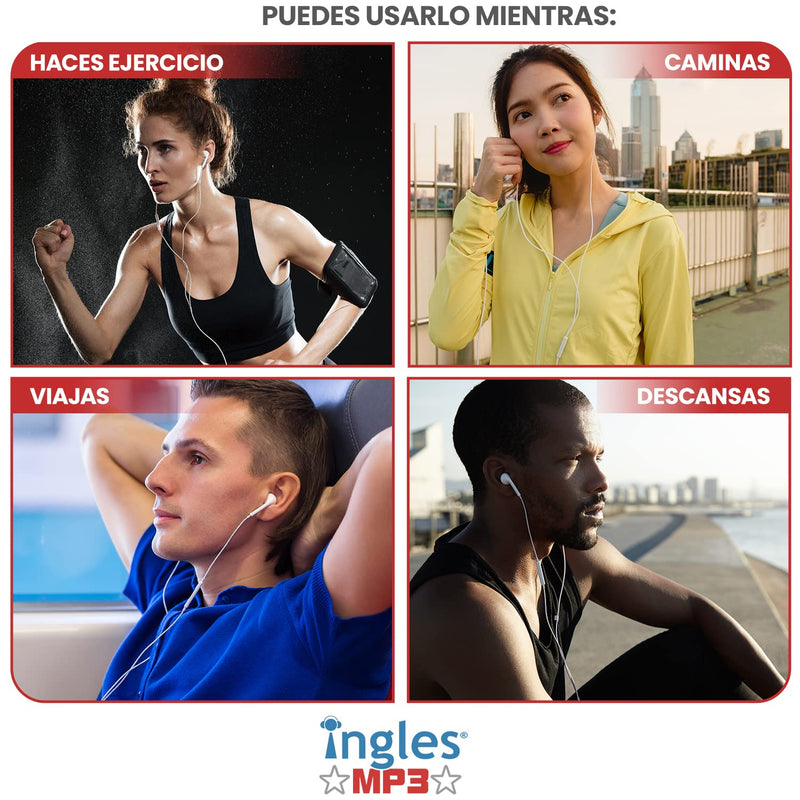 Curso de Inglés para Principiantes | English Course Ingles MP3 Nivel 2, Aprende Solo el Inglés que Necesitas para Conversar. 318 Frases y Expresiones más usadas en el Inglés Americano