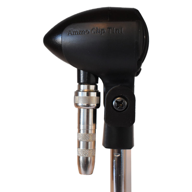 Ammo Clip T1n1 Bullet Mic Holder for Bulletini Harmonica Microphone (Natural Black)