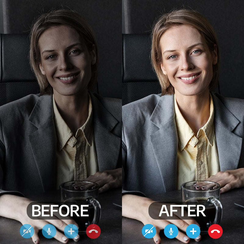 [AUSTRALIA] - 1Unit LitONES Zoom Lighting for Computer, 30 Light Modes, Portable Video Conference Lighting for Laptop, Ring Light for Desk, Zoom Call, Video Call, Video Conferencing, Remote Working Space Gray 1Unit 