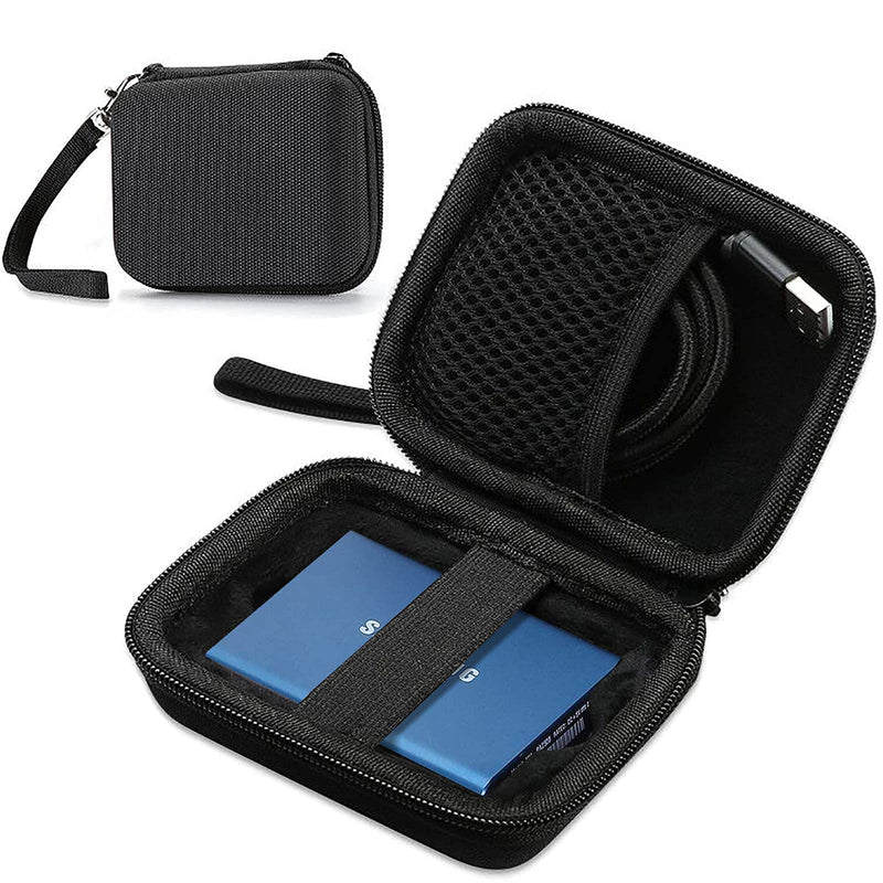 ProCase Portable Hard Drive Case Bundle with ProCase Carrying Case for Samsung T5 T3 SSD, Compact Hard Shockproof Carry Case