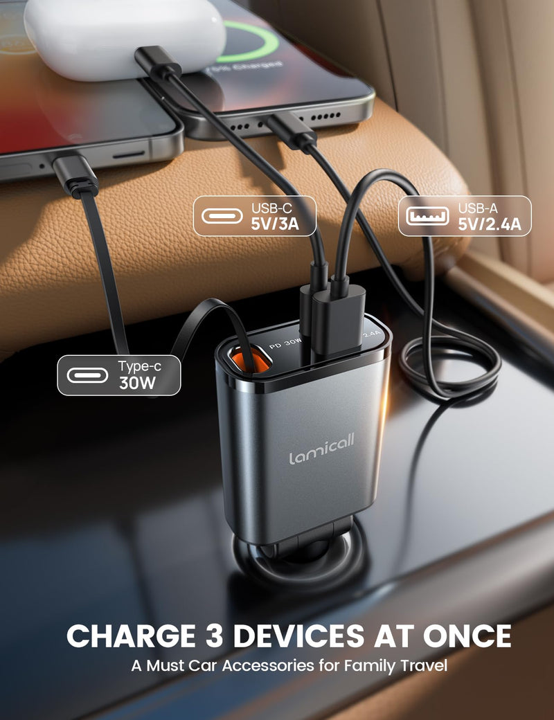 Lamicall Car Char-ger + Car Vent Phone Mount