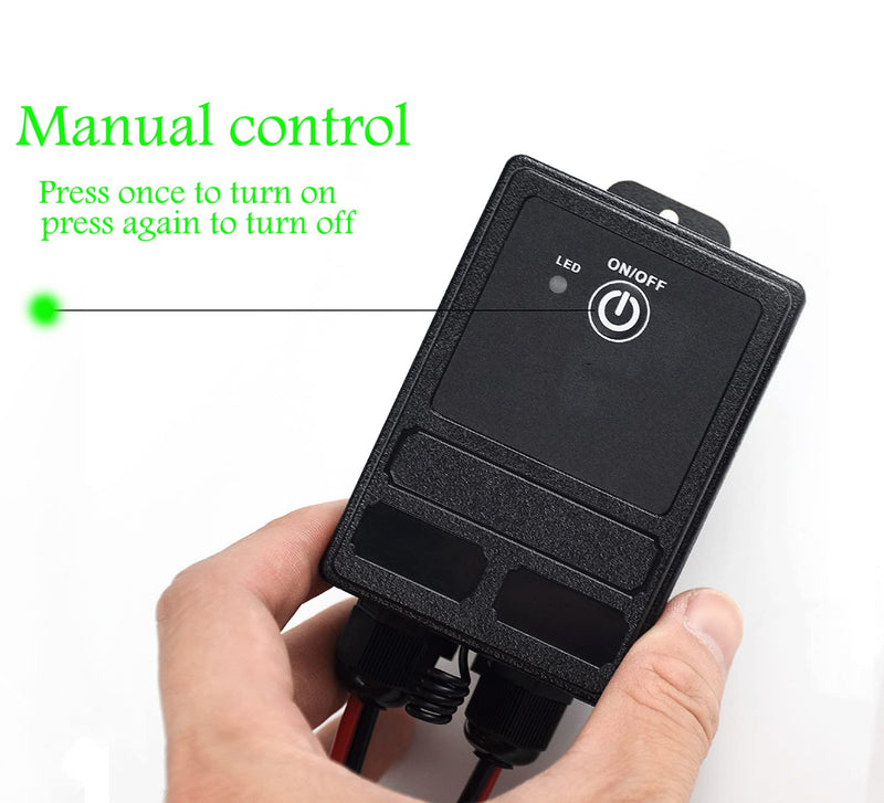 Waterproof Remote Control Relay Switch, 328ft Long Range Wireless Remote Switch,DC 12V-72V Relay RF Remote Control Switches for Outdoor Light