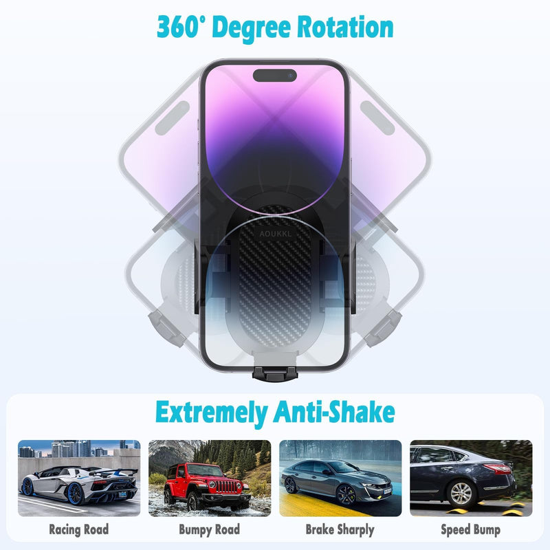 Car Phone Holder Fits for Mercedes Benz CLA 2015-2019 & 2016-2020 GLA Accessories(Only fit for 7/8-inch Screen),Thick Cases Friendly,Cell Phone Mount for 4-7 in Phones CLA 2015-2019 & GLA 2016-2020(7/8 in Screen)