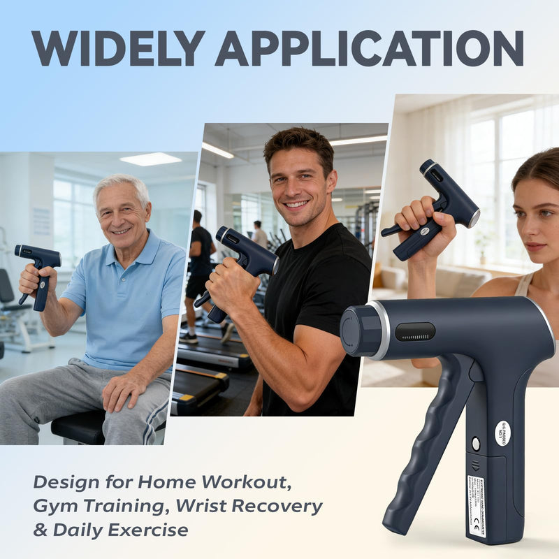 [AUSTRALIA] - 330lbs/150KG Handful Grip Strength Tester, Electronic Hand Dynamometer & Exerciser with Adjustable Resistance Trainer, LCD Screen, Ergonomic Handle for Home and Gym Use(Battery Not Included) 
