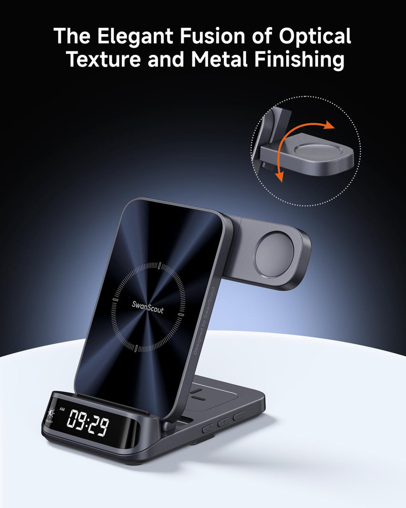 SwanScout Wireless Charger for Samsung, for Samsung S25/S24/S23/S22/Galaxy Watch7/Ultra/6/5/4/3